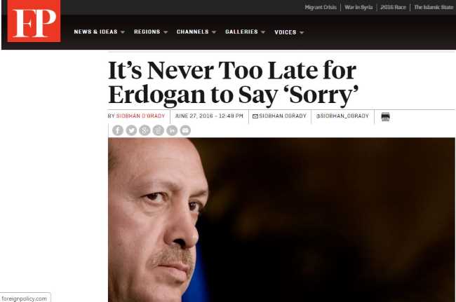 Эрдогану никогда не поздно извиниться