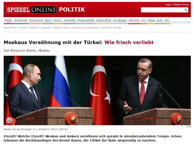Примирение Москвы с Турцией: как молодые влюбленные
