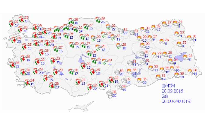Синоптики прогнозируют грозу от Стамбула до Анталии