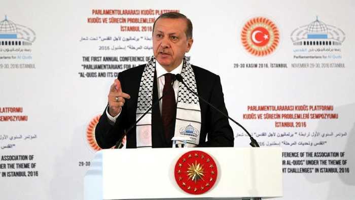 Эрдоган призвал к созданию суверенного государства Палестина