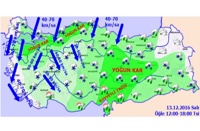 Ураганы с севера принесут в Турцию похолодание