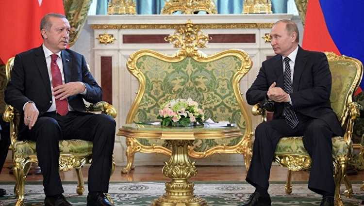 Эрдоган обсудил с Путиным ситуацию в Катаре