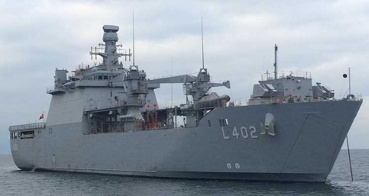 Турецкий десантный корабль-амфибия прошел ходовые испытания