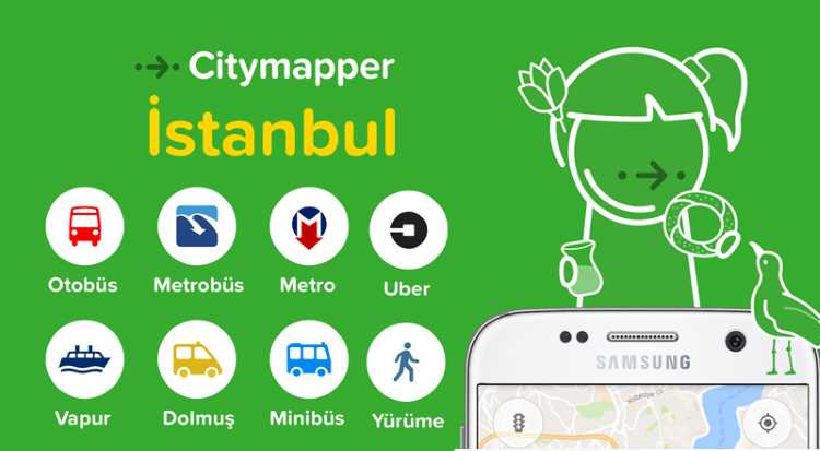 Приложение Citymapper добралось до Стамбула