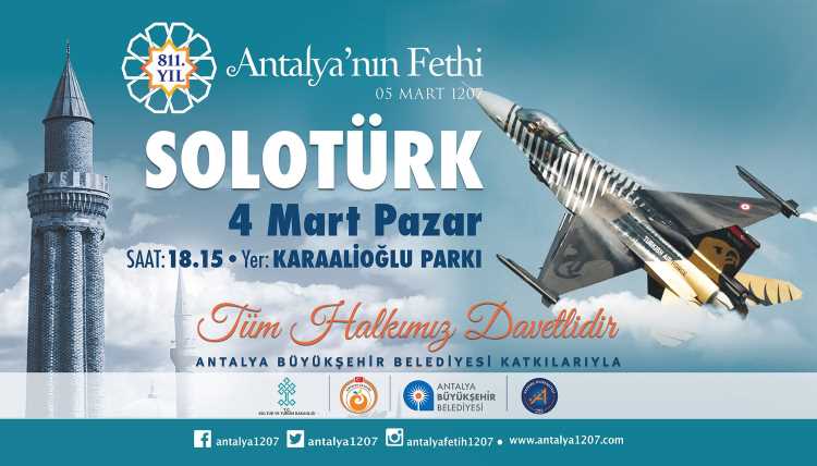 Пилоты Solotürk покажут шоу в небе над Анталией