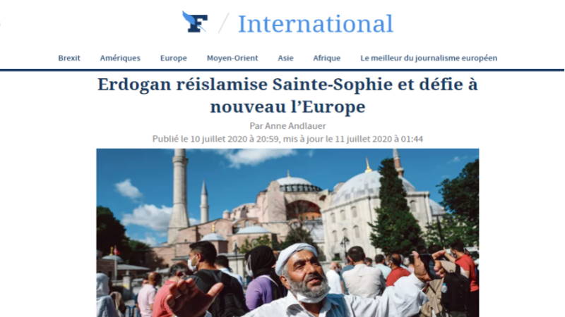 Эрдоган исламизирует Айя-Софию и бросает вызов Европе