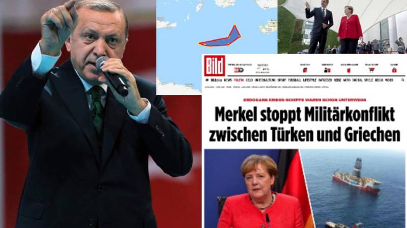 Bild: Меркель остановила войну между Турцией и Грецией