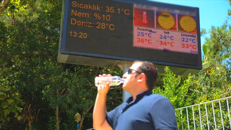 Неделя по всей территории Турции обещает быть жаркой