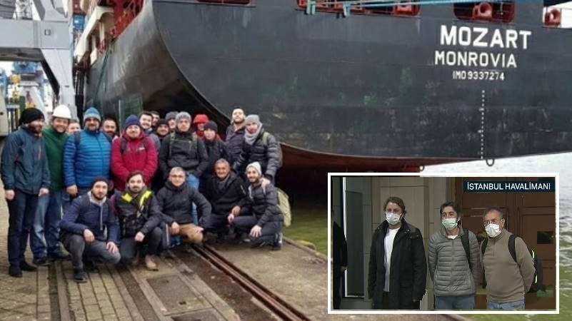 Трое похищенных моряков возвращены в Турцию