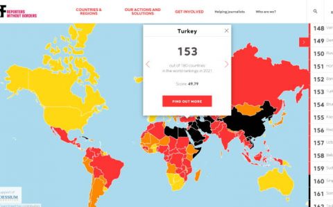 Турция в рейтинге свободы прессы: 153/180
