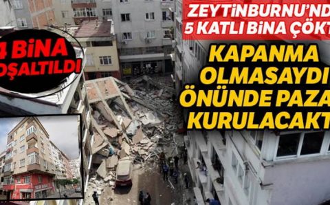 В Стамбуле обвалилось 5-этажное здание
