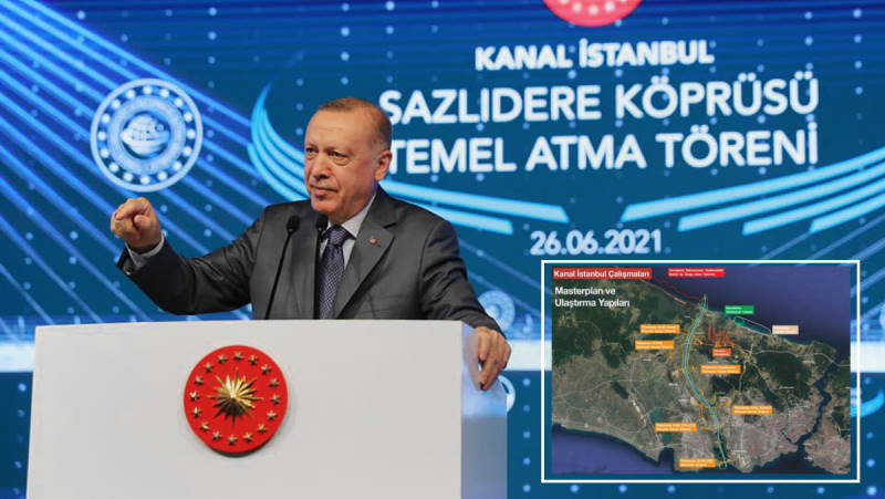 Президент Эрдоган дал старт каналу «Стамбул»