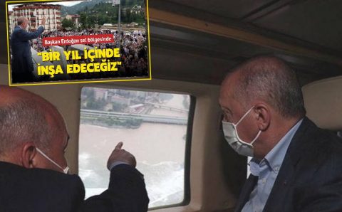 Эрдоган: Число жертв стихии в Ризе и Артвине достигло 6 человек