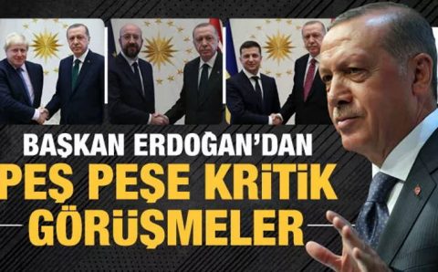 Эрдоган провел беседы с главами ЕС, ФРГ, Украины и Великобритании