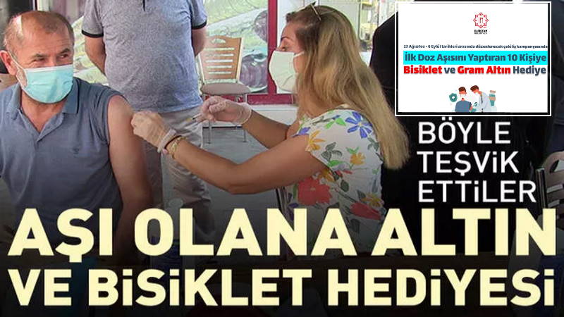 В турецком городе завлекают на вакцинацию золотом