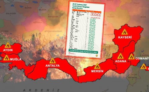 Краткая сводка: 5-й день пожаров в Турции