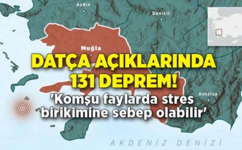 Побережье Муглы не перестает трясти от землетрясений