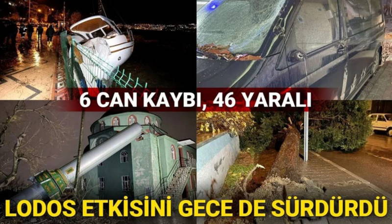 Ураган в Турции: 130 км/ч, 6 погибших, 46 пострадавших