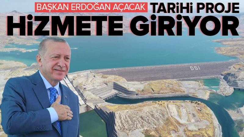 Эрдоган открыл крупнейшее водохранилище на реке Тигр