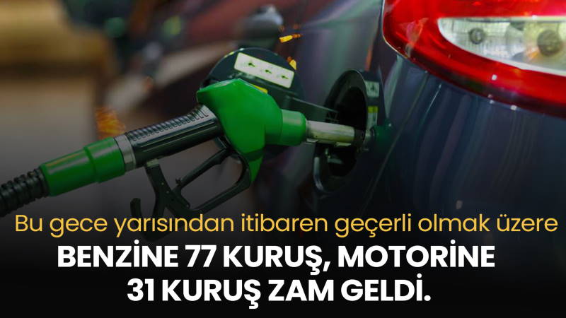 EPGİS: Бензин +77 куруш, дизель +31 куруша