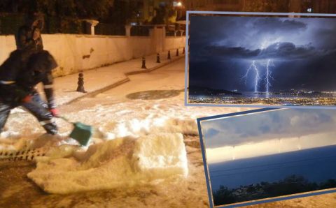 Непогода на курортах: Сильный град в Мармарисе, смерчи в Фетхие