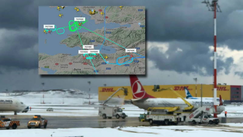 Turkish Airlines и Pegasus массово отменяют стамбульские рейсы