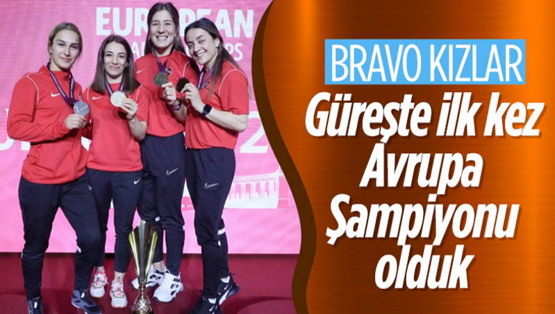 Женская сборная Турции по борьбе стала лучшей в Европе