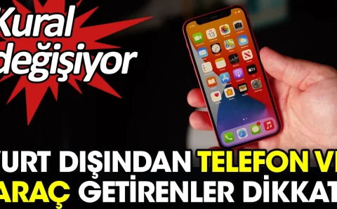 В Турции новые правила для телефонов и машин, ввозимых из-за рубежа