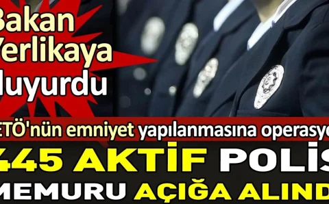 В Турции 445 полицейских отстранены от должности из-за связи с FETÖ